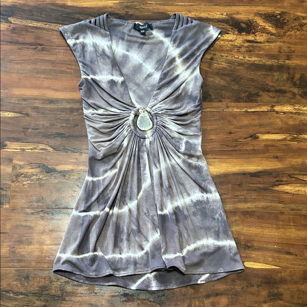 Sky Amethyst Crystal Top XS